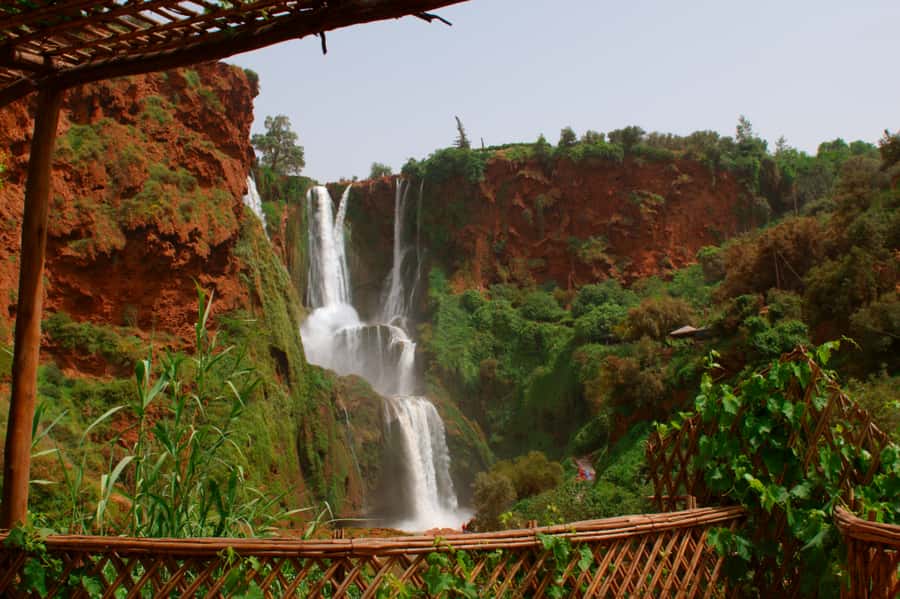 From Marrakech: Ouzoud Waterfalls Local Guided and Boat Ride - The boat ride brings you into the spray
