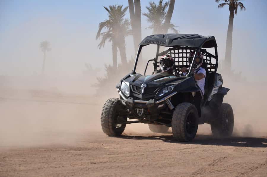 From Marrakech: Palm Grove Quad Bike Tour with Mint Tea - Riding over dunes and open desert