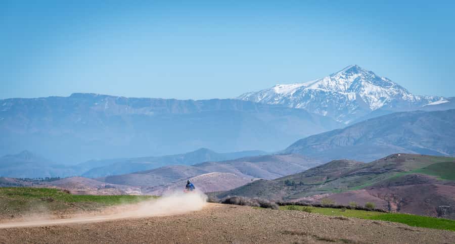 From Marrakech: Premium Agafay Desert Half-Day Quad Biking - Tea under desert tents