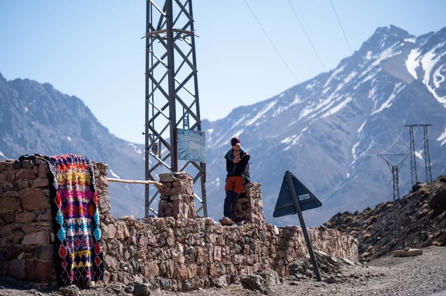 From Marrakesh: Atlas Mountains Talamrout Summit Day Hike - The final push to Adrar Talamrout at 2,600 meters