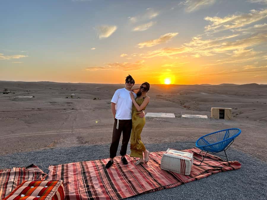 From Marrakesh: Sunset Dinner in Agafay at Berber Camp - Berber music beside the bonfire