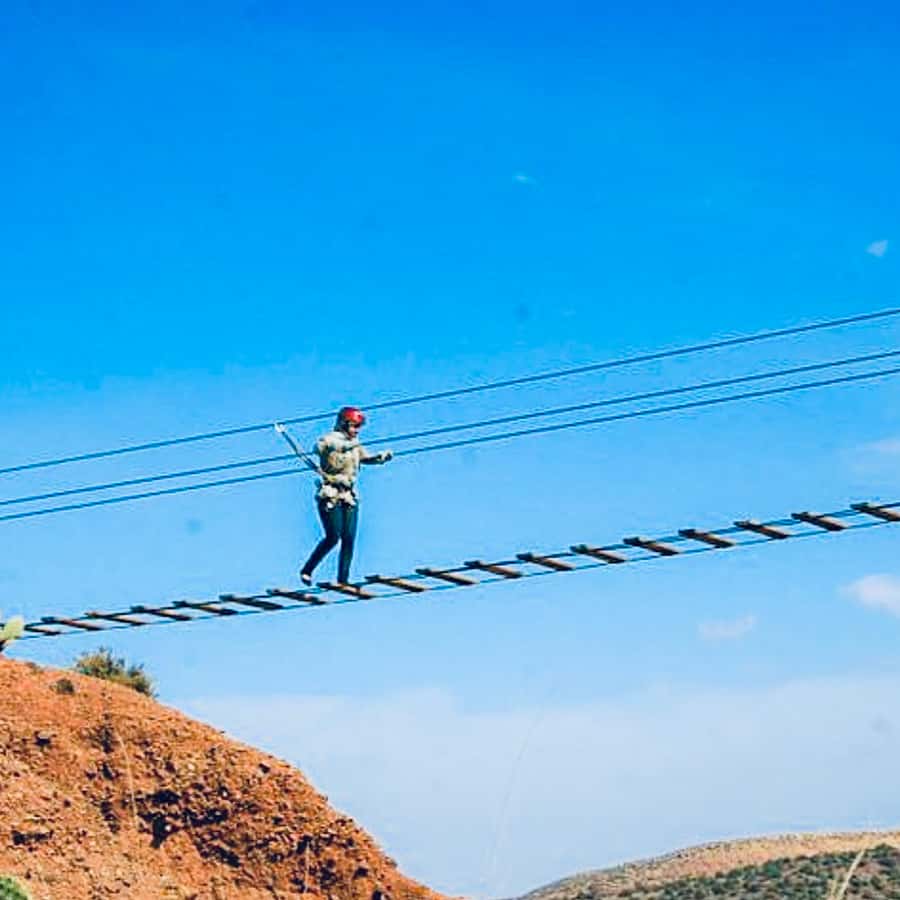 From Marrakesh: Zip-Line & Hike in the Atlas Mountains - Four zip lines above the Atlas valleys