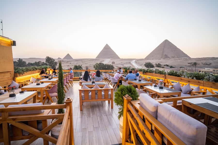 Giza: Dinner with Pyramids All Around You at Rooftop7000 - The Sound and Light Show on selected nights