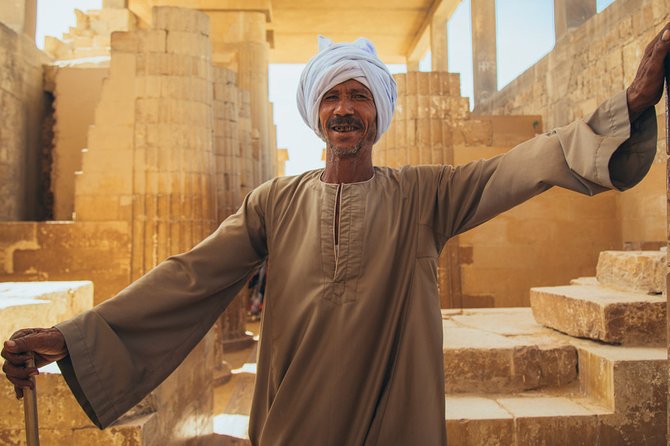 Giza Pyramids and Sakkara Tour - The Great Sphinx gives the day its classic image