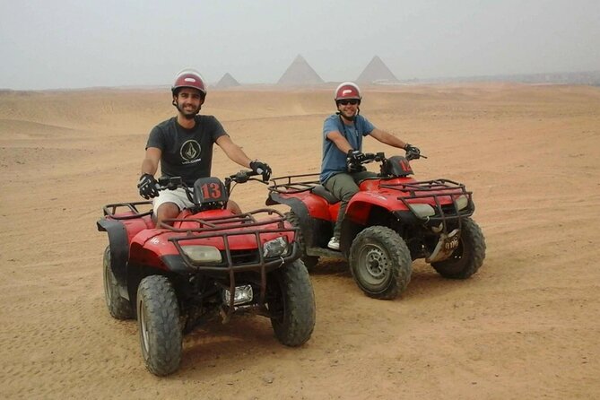 Giza Pyramids private tour, ATV bike, Lunch, Camel ride, shopping - Lunch, water, and the shopping question