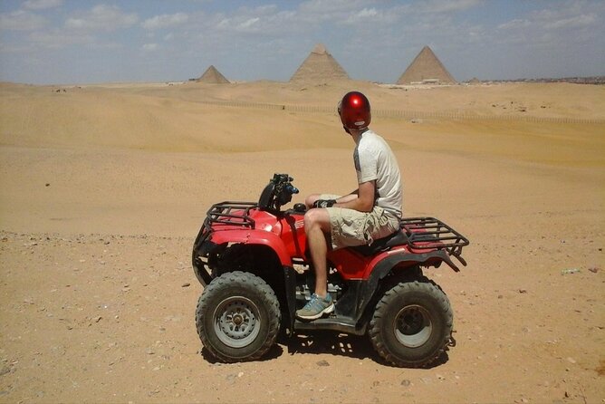 Giza Pyramids private tour, ATV bike, Lunch, Camel ride, shopping - What the $35 price really buys