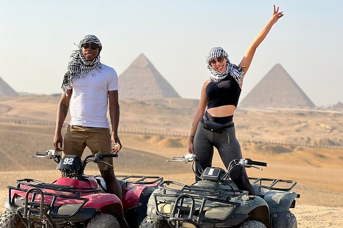 Giza Pyramids private tour, ATV bike, Lunch, Camel ride, shopping - Seeing Khufu, Khafre, and Menkaure