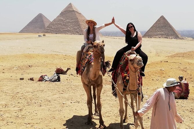 Giza Pyramids, Ride a Camel, Sphinx, Egyptian Museum& Bazaar, Lunch is included. - Shopping through Khan Al-Khalili
