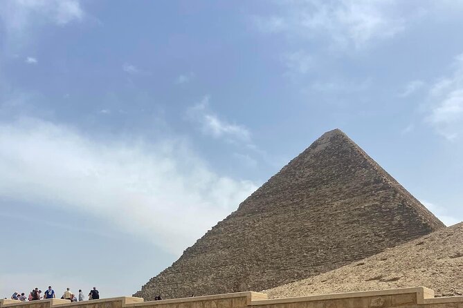Giza Pyramids,Sphinx,Camel Ride,ATV Bike,Shopping, Dinner cruise - Khafre and the classic three-pyramid view