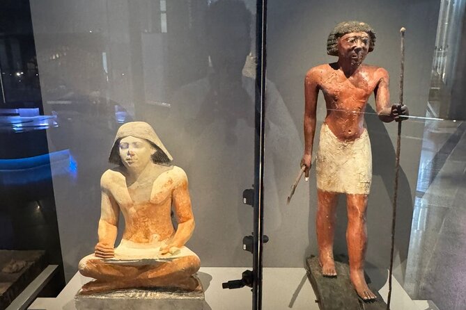 Grand Egyptian Museum, Grand staircase, New Galleries, and lunch. - The new galleries and more than 8,000 artifacts