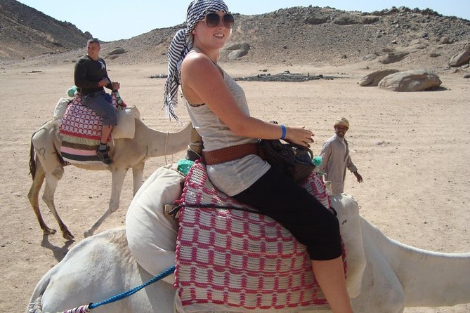 Hurghada: ATV Quad Safari, Camel Ride & Bedouin Village Tour - Learning to handle the ATV before the ride