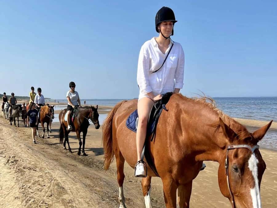 Hurghada: Desert and Sea Horseback Riding Tour with Transfer - Entering the Red Sea on horseback