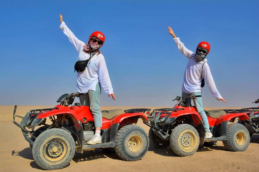 Hurghada: Desert Quad, Bedouin Village, and Camel Ride Tour - Hotel pickup and the first 20 minutes