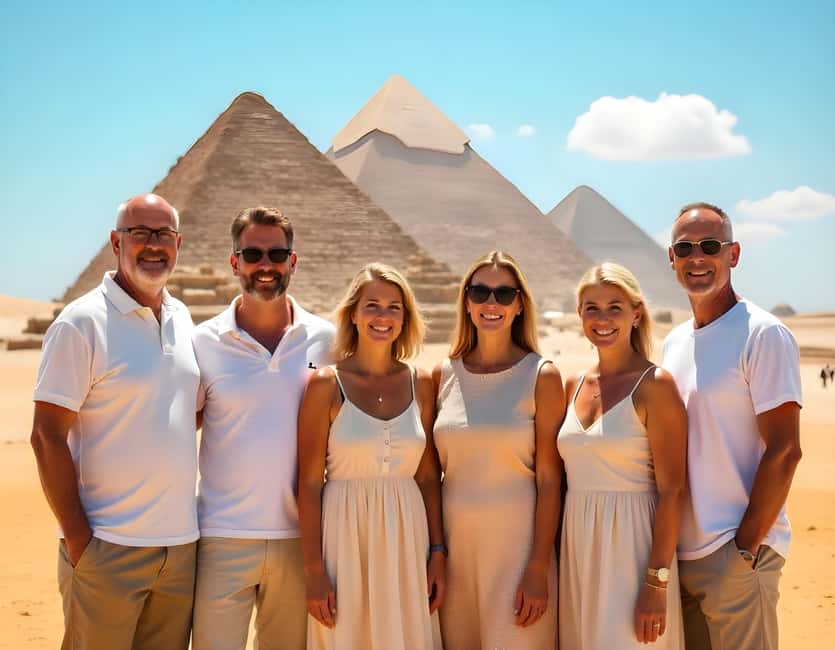 Hurghada: Full-Day Tour to Cairo by Plane with Egyptologist - The Giza Pyramids, from close range