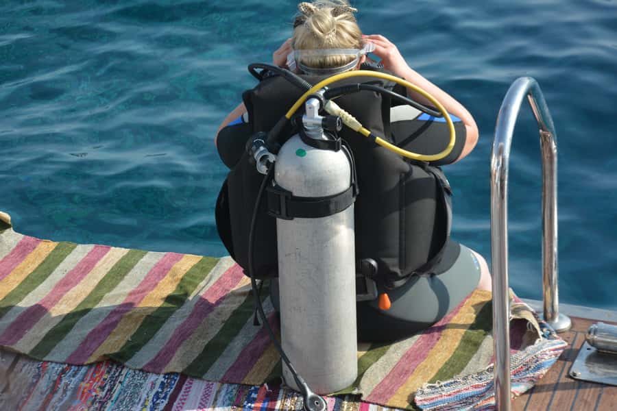 Hurghada:Luxury Diving & Snorkeling inc/Island/Lunch/Massage - Small Giftun and the first scuba session