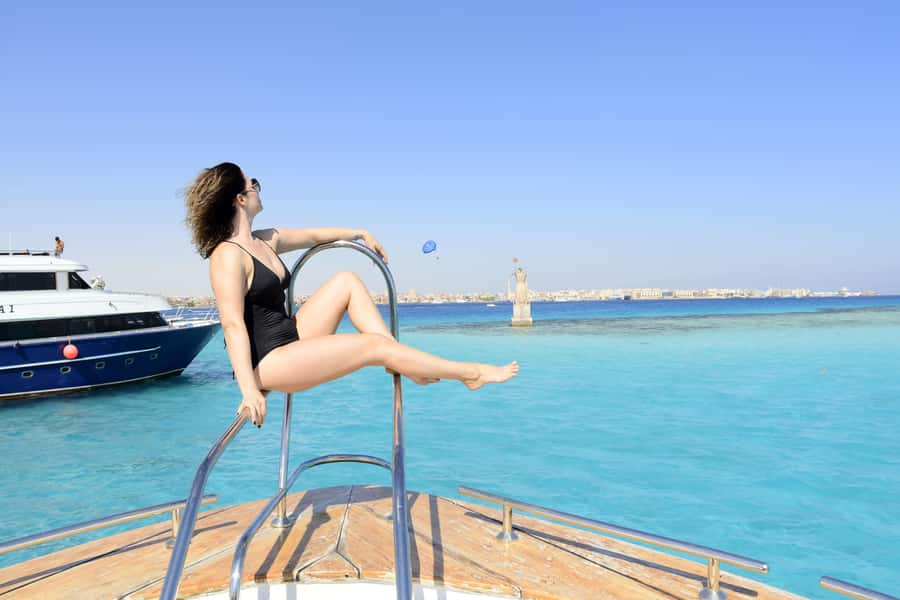 Hurghada: Orange Bay Island Boat Trip w/ Breakfast and Lunch - Two snorkeling stops on the Red Sea