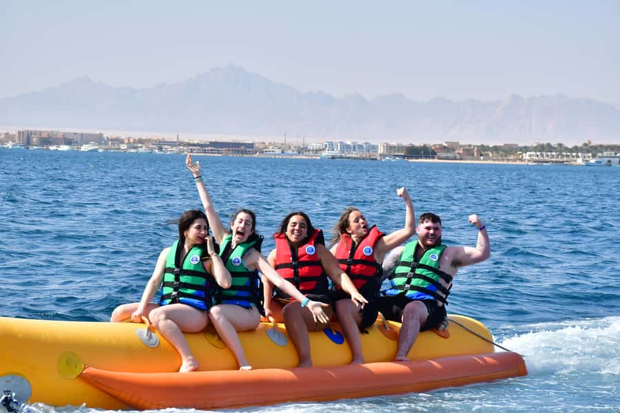 Hurghada: Orange Bay Island with breakfast, lunch & watersports - Starting near Moreno Horizon Spa & Resort