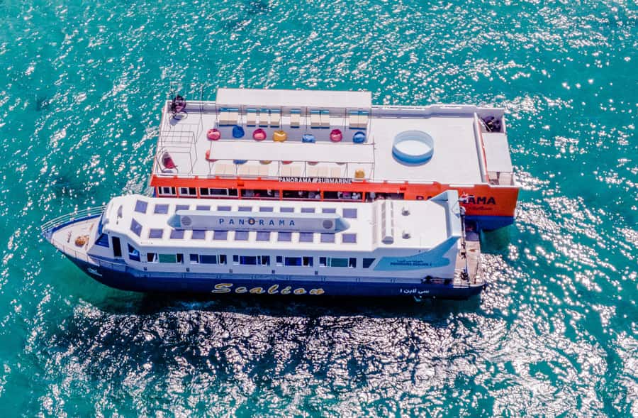 Hurghada: Panoramic Semi-Submarine Cruise with Snorkeling - Seeing the reef through the semi-submarine