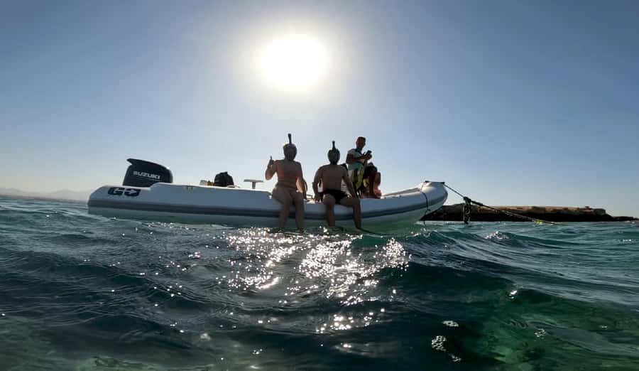 Hurghada: Private Speedboat to Dolphin House with Pickup - Dolphin House and the small reef