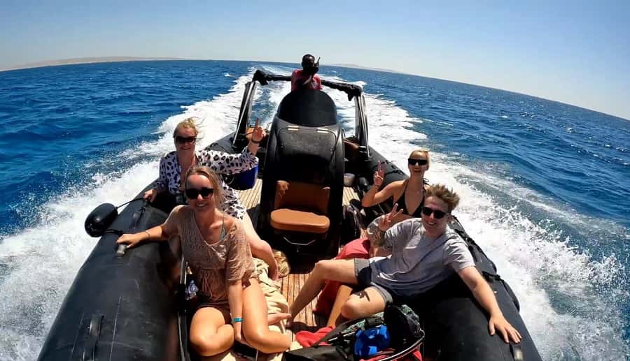 Hurghada: Private Speedboat to Dolphin House with Pickup - Snorkeling at El Fanadir and other reef areas