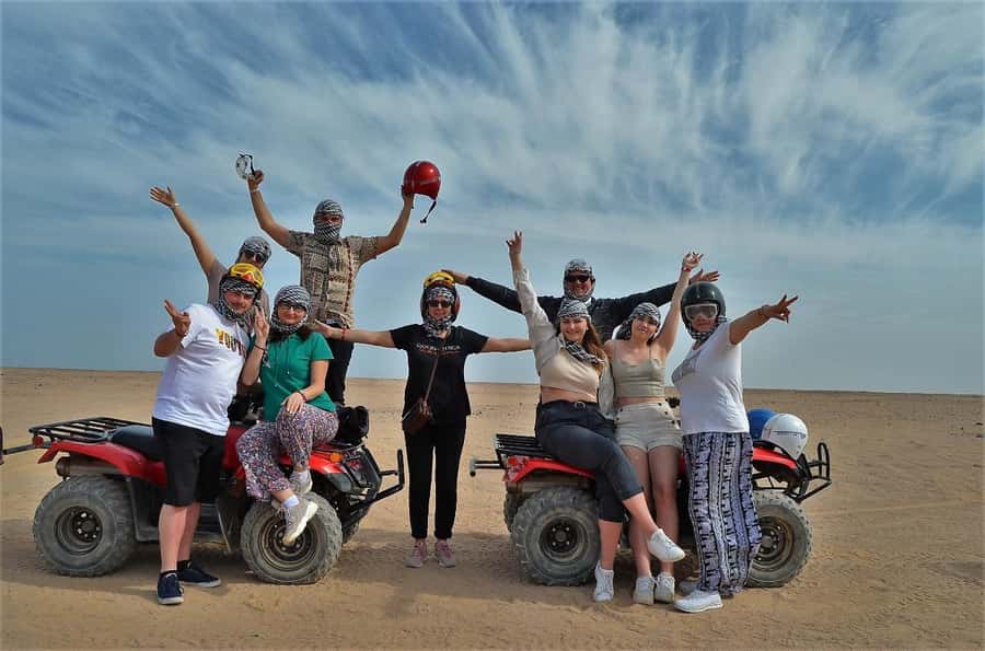 Hurghada: Quad and Buggy Safari with Dinner and Show - Your first 30 minutes on the quad bike