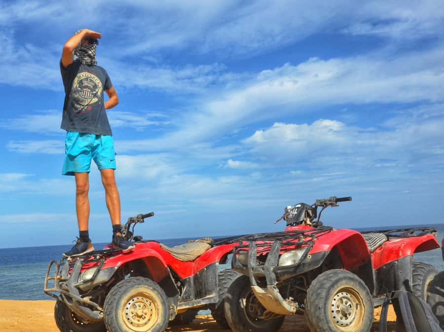 Hurghada Quad & ATV Ride with Camel, Desert Vibes & Sea View - The camel stop is brief but worthwhile