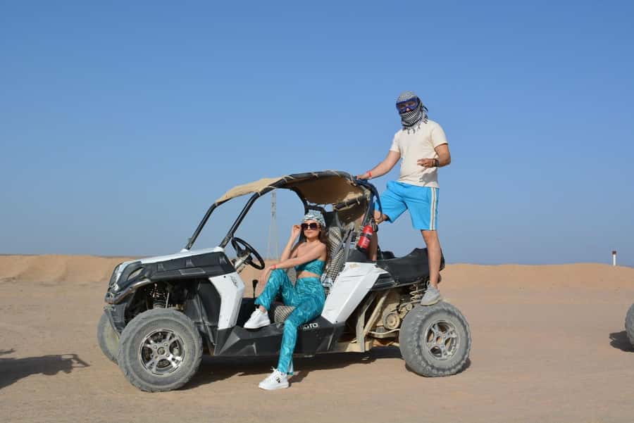 Hurghada: Quad Bike, Buggy, and Camel Ride & Bedouin Village - The jeep route through 25 kilometers of desert