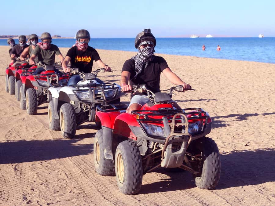 Hurghada: Quad Bike Tour of the Desert and Red Sea - Red Sea photo stops, with realistic expectations