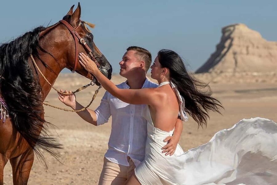 Hurghada: Red Sea & Desert Horse Riding Tour with Swimming - Starting at the stable after hotel pickup