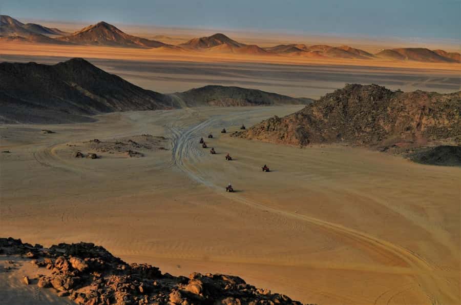 Hurghada: Red Sea Desert Quad Biking Tour & Sand Mountain - Sunrise, morning, afternoon, or sunset
