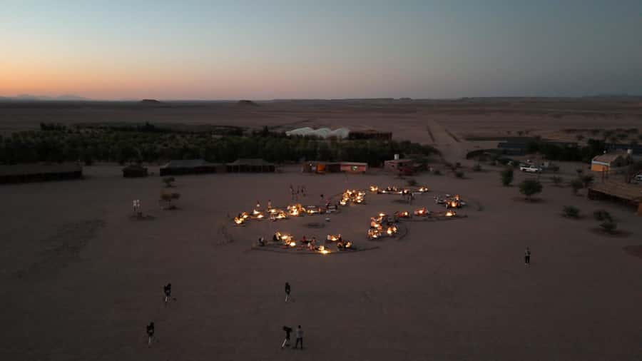 Hurghada: Star Stargazing Desert Adventure by Jeep & Dinner - Dinner by candlelight at the desert camp
