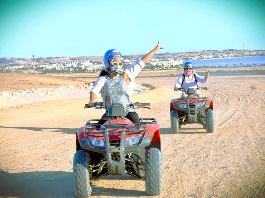 Hurghada: Sunrise Quad Bike, Camel and Oriental Breakfast - The Red Sea at first light