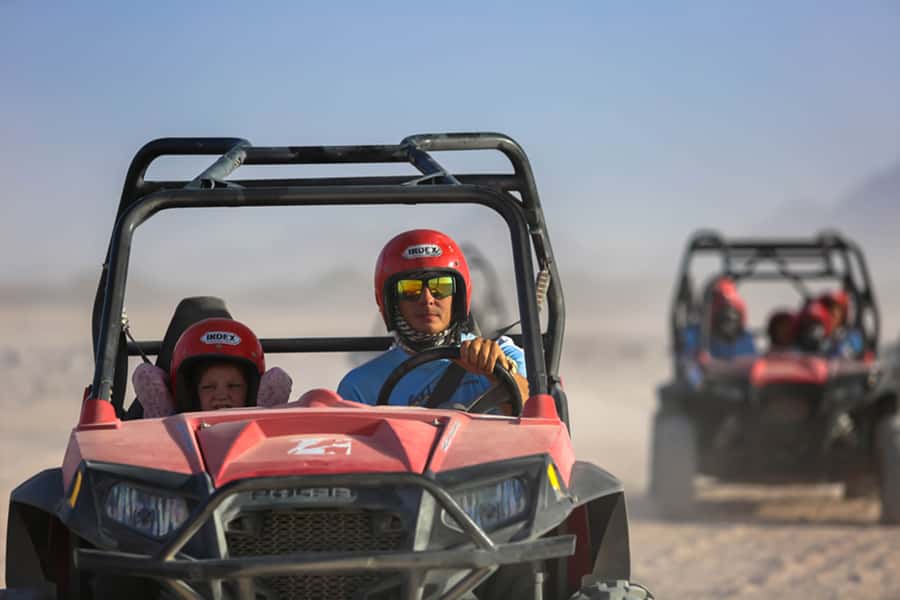 Hurghada: Sunset Desert Safari by Dune Buggy - Learning the buggy before the first hill