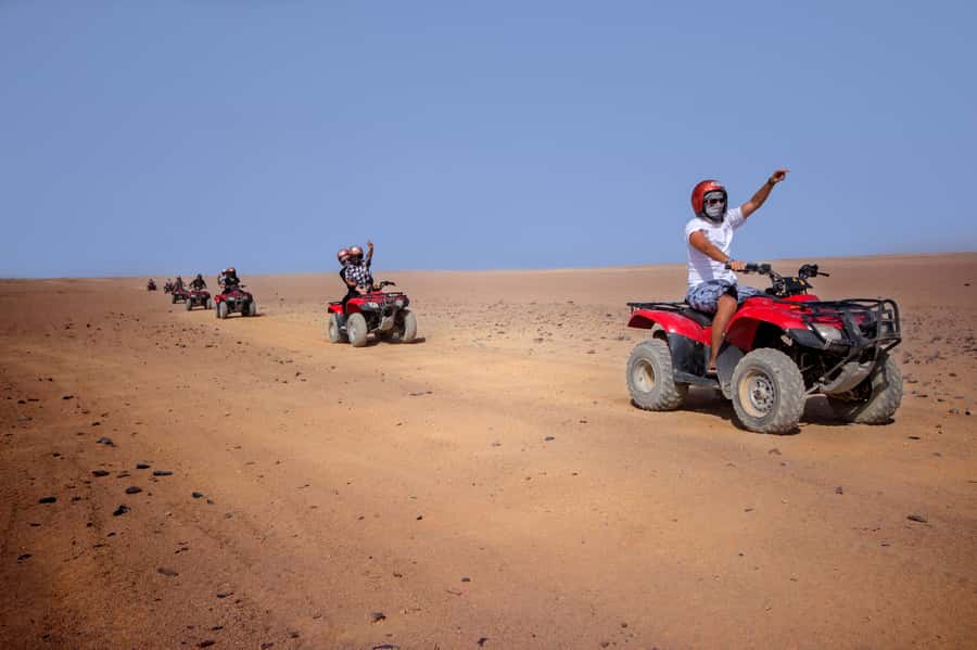 Hurghada: Sunset Quad Bike, Camel w/ Opt Stargazing and BBQ - Getting from the resort to the desert base