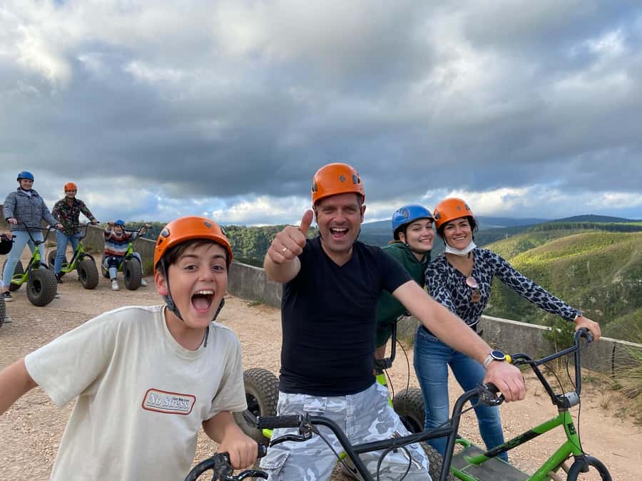 Knysna: Downhill Forest Scootour Adventure - Starting at Thesen Island Harbour Town