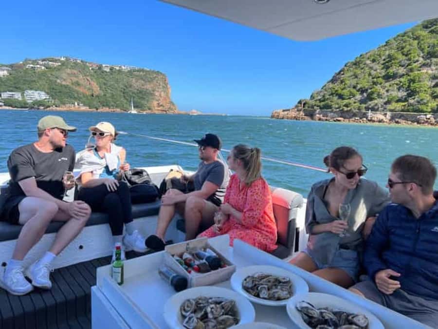 Knysna Lagoon: Boat Cruise with Oyster & White Wine Tasting - From Thesen Island to the Knysna Heads