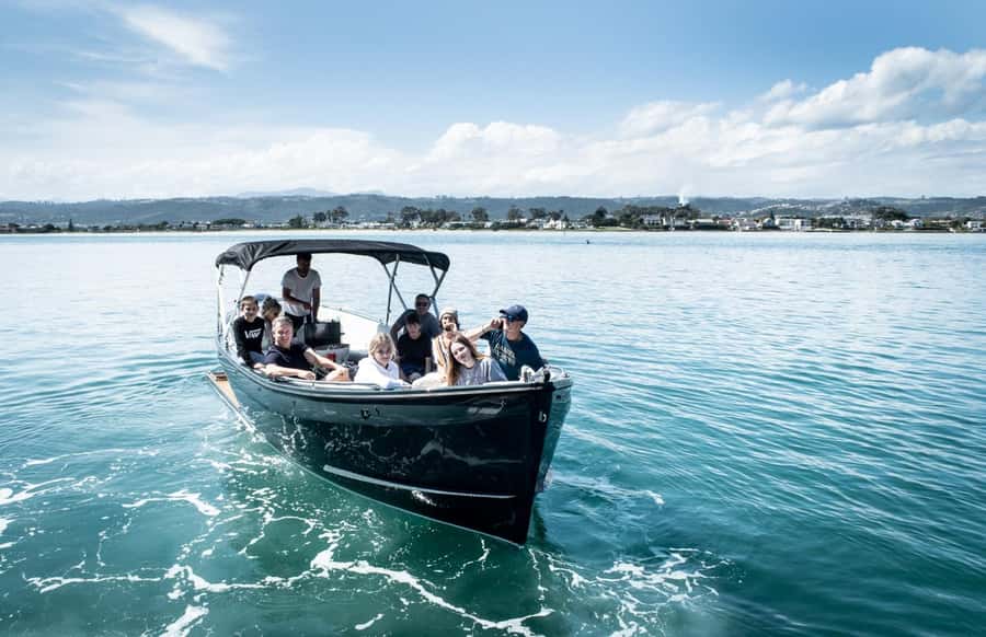 Knysna: Sunset Lagoon Cruise - Reaching the Knysna Heads at golden hour