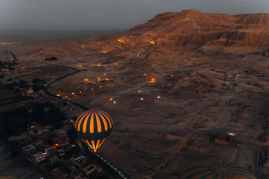 Luxor: Hot Air Balloon Ride over Luxor Relics - Why Luxor looks different from a balloon basket