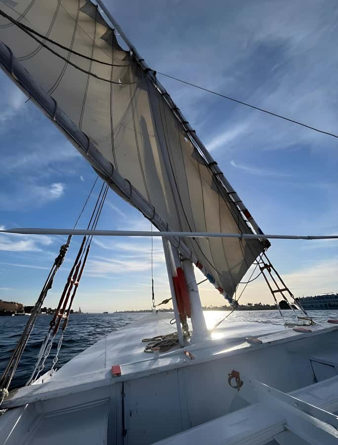 Luxor: Nile River Private Sunset Felucca Ride - Settling into a traditional felucca