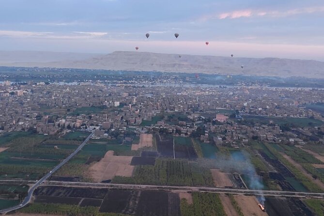 Luxury Sunrise Balloon Ride in Luxor with Hotel Pickup - What you see from the basket