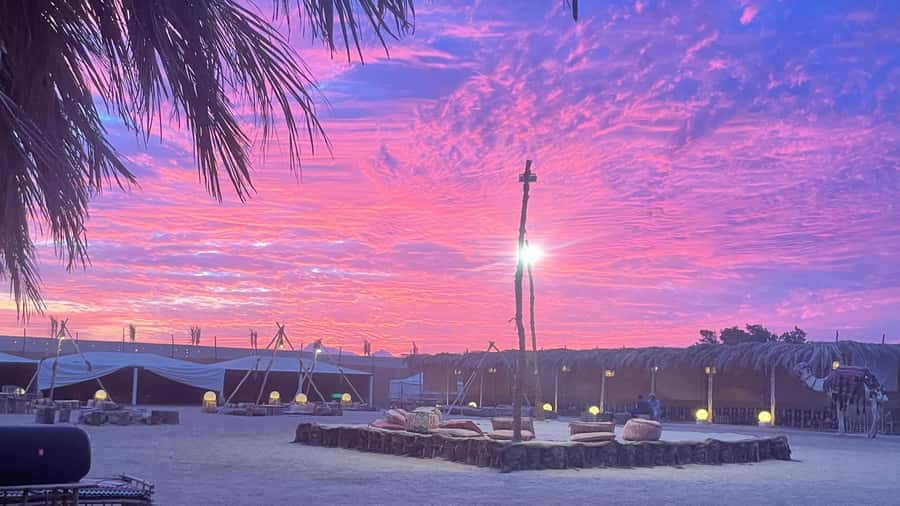 Makadi Bay: BADU Luxury Bedouin Dinner Experience & Stargaze - Sunset, camels, and the first desert views