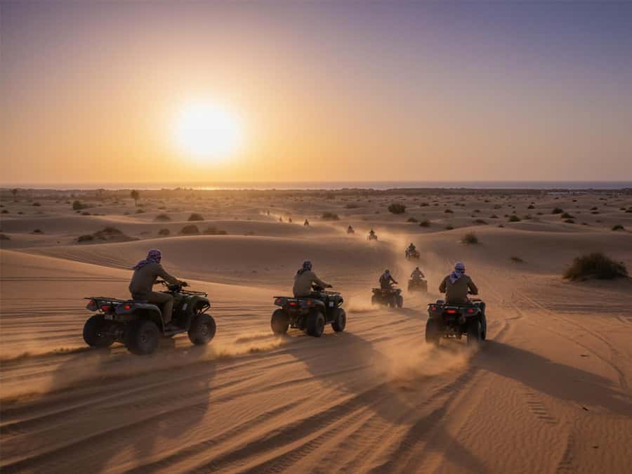 Makadi Bay: Sunrise Quad & Traditional Oriental Breakfast - Sunrise in the Red Sea desert