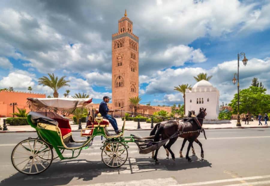 Marrakech: 1-Hour Traditional Horse-Drawn Carriage Tour - Rolling past Jemaa el-Fnaa and Koutoubia Mosque