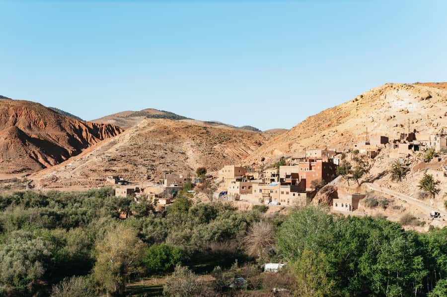 Marrakech: 2-Day Atlas Mountains Trek with Village Stay - Day one: Imlil, Tizi Mzik, and the Azzaden Valley