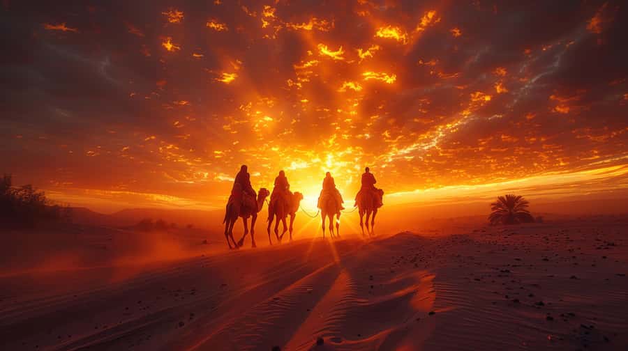 Marrakech: Agafay Desert Camel Ride, Dinner, Fire Show - Moroccan dinner under the stars
