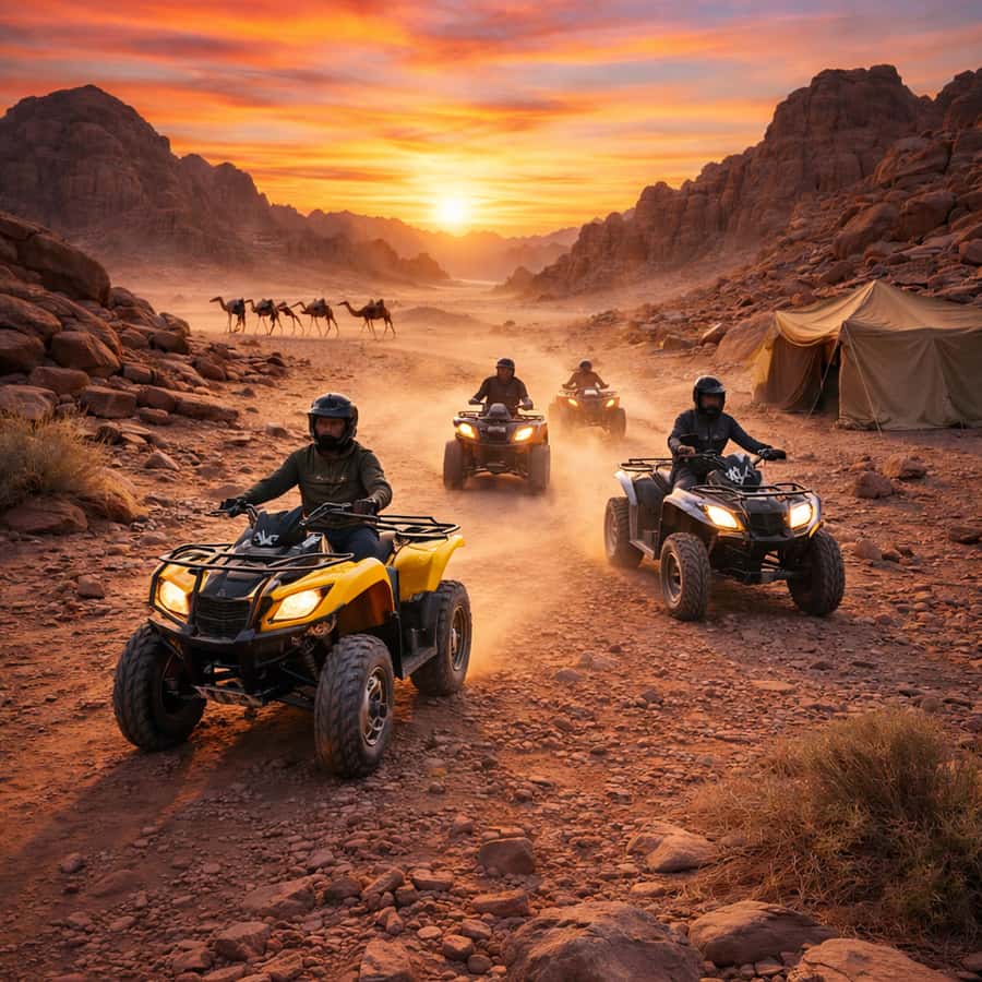 Marrakech: Agafay Desert Camel Ride & Quad with Dinner Show - Key points at a glance