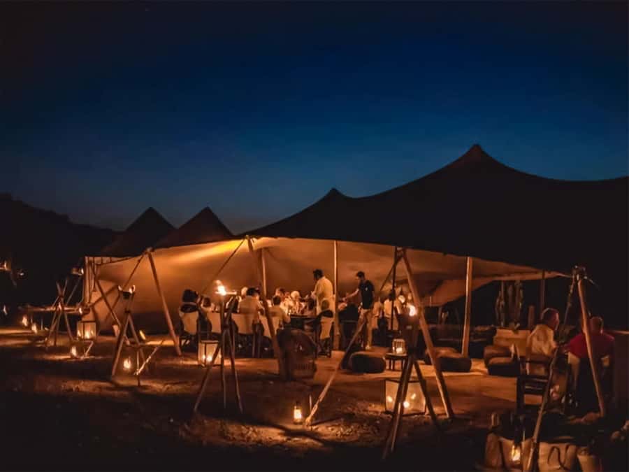 Marrakech: Agafay Desert Camel Ride with Dinner & Show - The 20-minute camel ride is short, simple, and photogenic