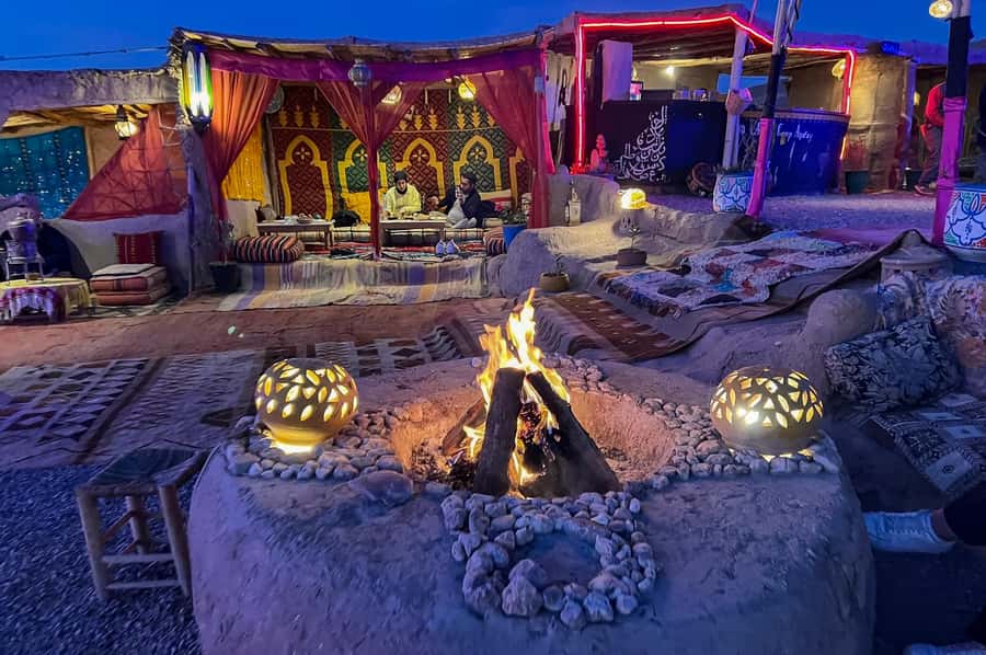 Marrakech: Agafay Desert Camel Ride with Dinner & Show - The fire show supplies the evening’s big finish