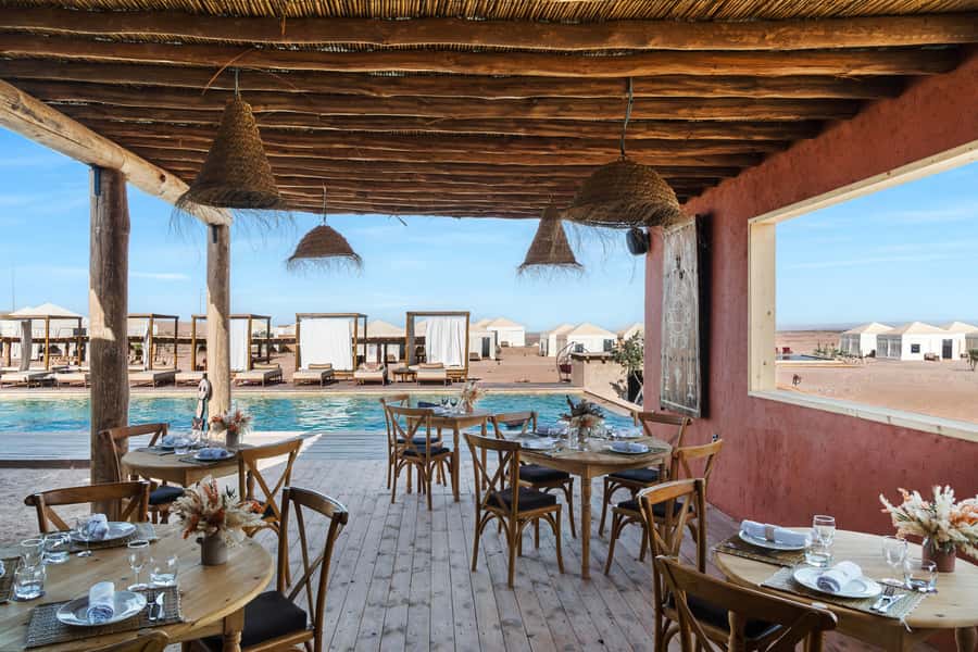 Marrakech: Agafay Desert Inara Camp Pool Day Pass with Lunch - What the one-hour drive adds to the day