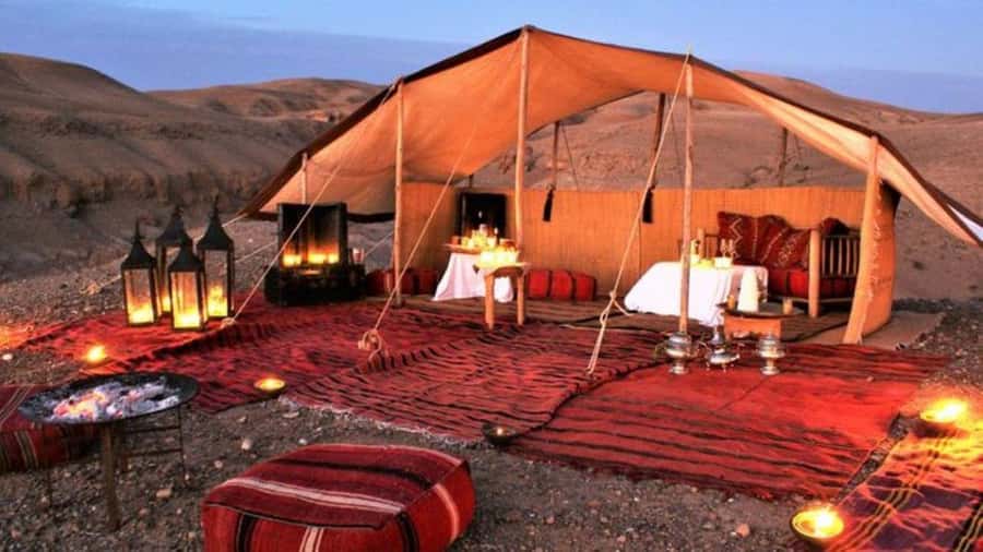 Marrakech: Agafay Desert Magic Sunset Dinner & Live Show - From Marrakech streets to the Agafay hills